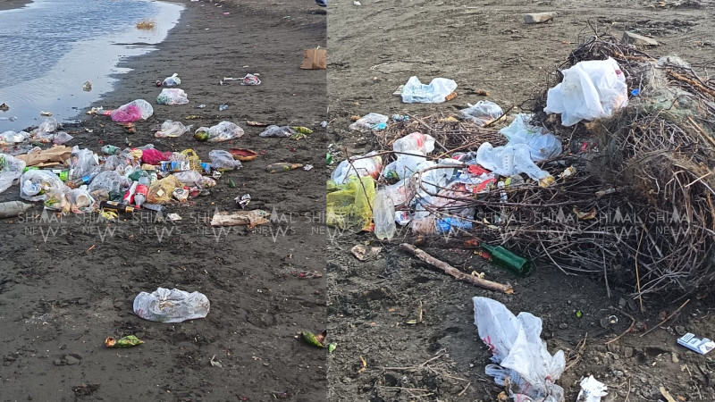 Nabran sahilləri zibilliyə çevrilir - VİDEO