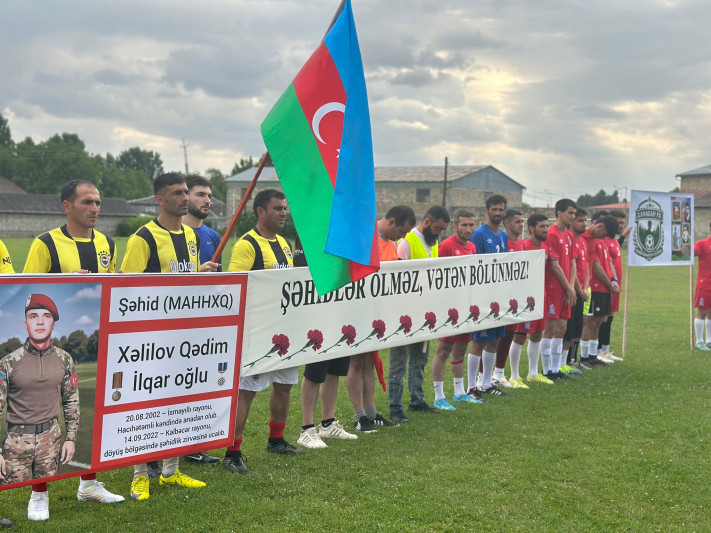 İsmayıllıda şəhidlərin xatirəsinə futbol turniri keçirilib