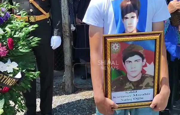 İtkin düşən xaçmazlı şəhidin vida mərasimi keçirilir - VİDEO