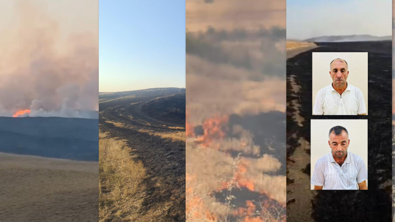 Şəkidə qəsdən yanğın törədən şəxslər həbs olunublar