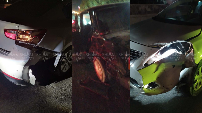 Qubada zəncirvari qəza olub - FOTO