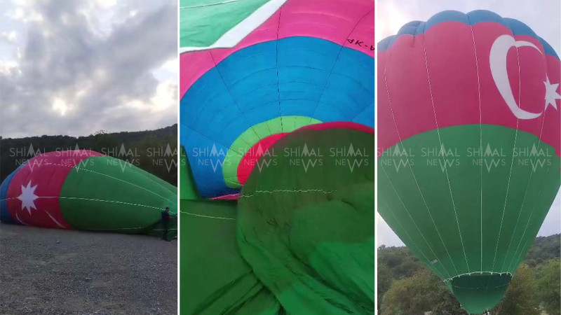 Hava şarı Quba səmasında - VİDEO