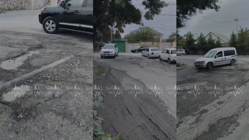 Qubada iritonnajlı maşınlar asfaltı məhv edib