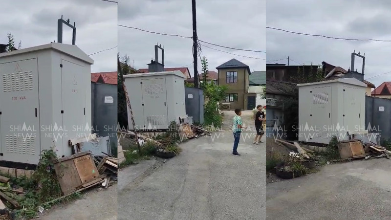 Qubanın mərkəzində ölüm saçan transformator - VİDEO