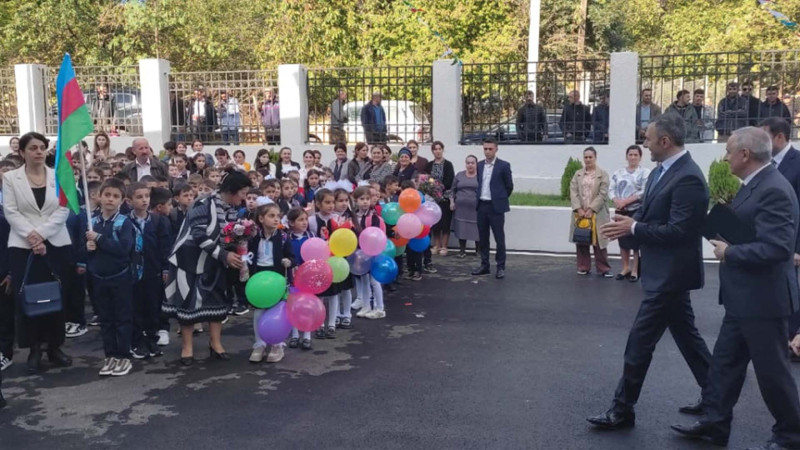 Qusarın Cibir kəndində yeni məktəb binası istifadəyə verilib
