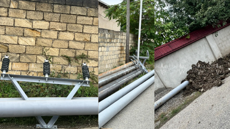 Qubada tikilən binanın enerji təminatı təhlükə saçır