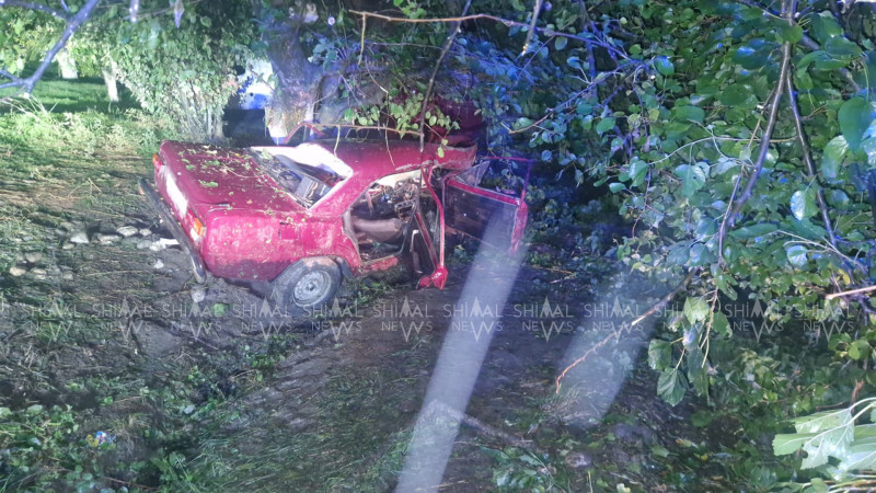 Qubada maşın ağaca çırpıldı: Ölən var