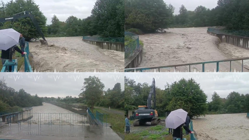 Balakəndə İnterçaydan sel keçir