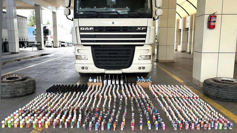 Gizlədilən mallar “Samur”da saxlanıldı - FOTO