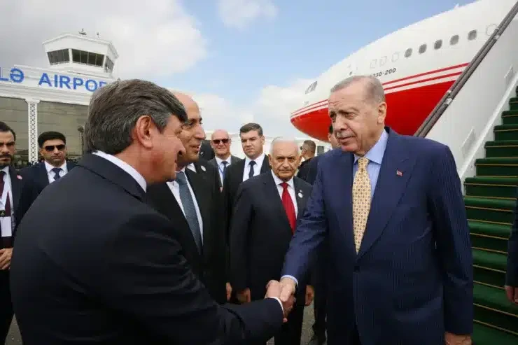 Ərdoğan Azərbaycana gəldi