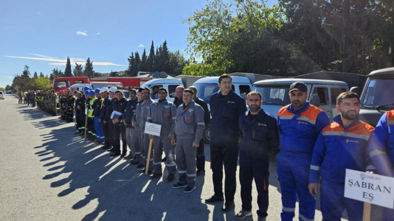 Şabranda kompleks mülki müdafiə təlimi keçirilib