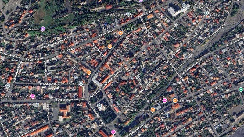 Zaqatala şəhərində yol infrastrukturu yenilənir