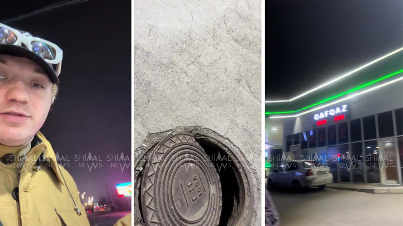 Qubada piyada son an xilas edildi - VİDEO