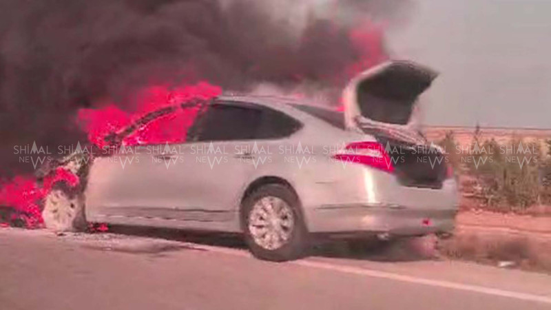 Xızıda minik avtomobili yanıb