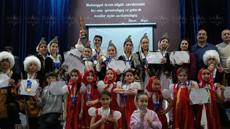 Xaçmazlı gənclər rəqs müsabiqəsində uğur qazanıblar