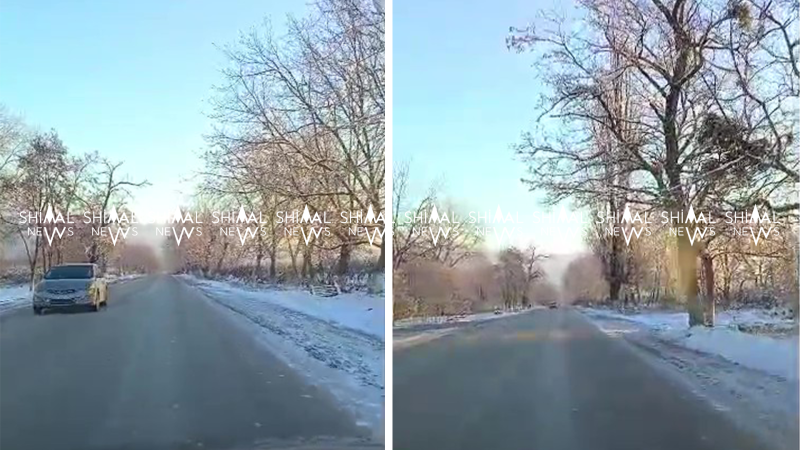 Quba-Xaçmaz yolu buz bağlayıb