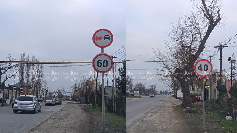 Xaçmazda çaşqınlıq yaradan yol nişanları