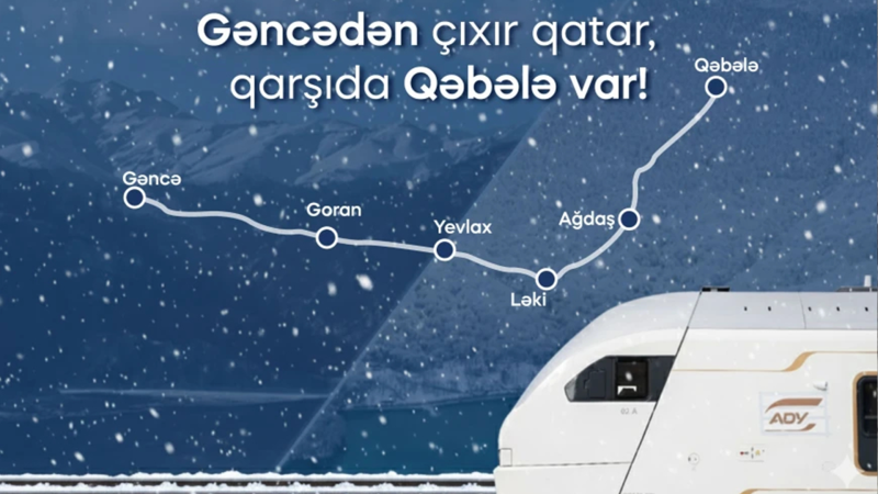 Qəbələ və Gəncədən şad xəbər: yeni qatar xətti istifadəyə verildi