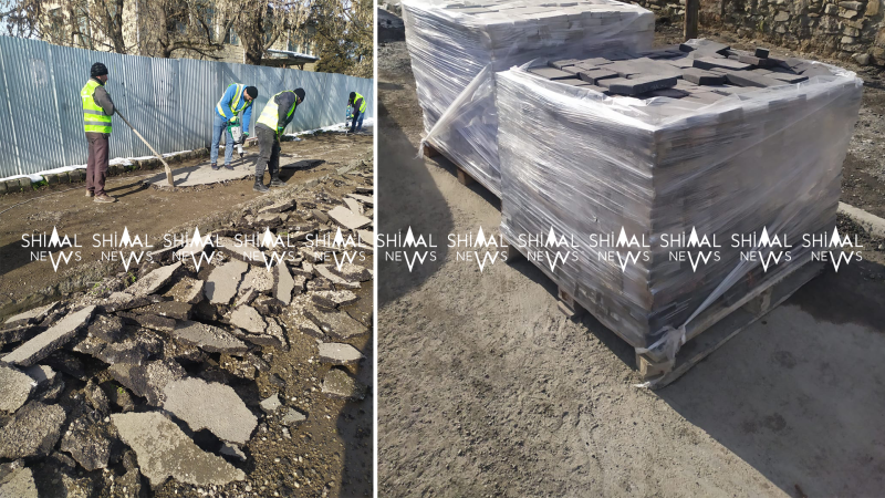 Abadlıq, yoxsa vəsait israfı? - Quba sakinləri səki təmirindən narazıdır