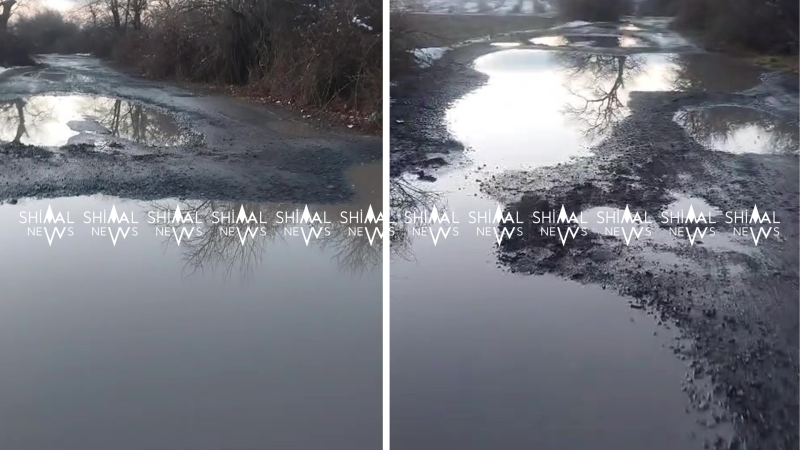 Oğuzda 3 kilometrlik yol sakinlərin gündəlik probleminə çevrilib