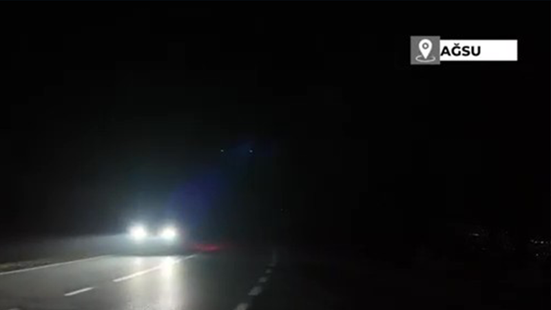 Ağsu aşırımının qaranlığı sürücülər üçün təhlükə yaradır