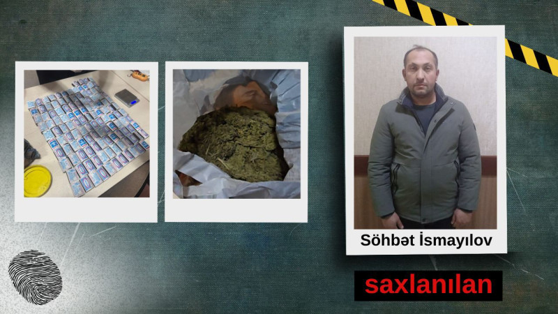 İsmayıllıda narkotiklərin satışı ilə məşğul olan şəxs tutuldu