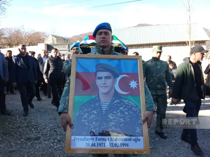 İsmayıllıda I Qarabağ müharibəsinin itkin-şəhidi ilə vida mərasimi keçirilib