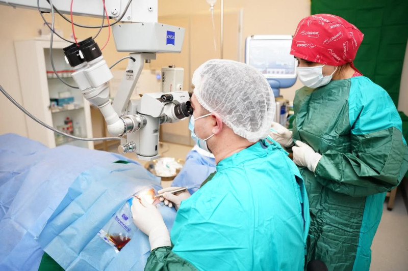Qubada ilk dəfə göz əməliyyatı icra olundu - FOTO