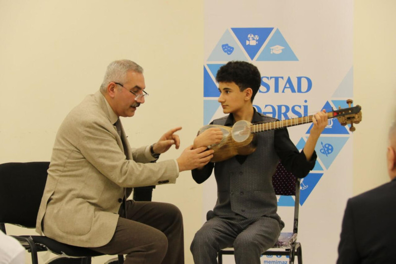 Qəbələ və Oğuzdan olan şagirdlər üçün ustad dərsləri keçirilib FOTO