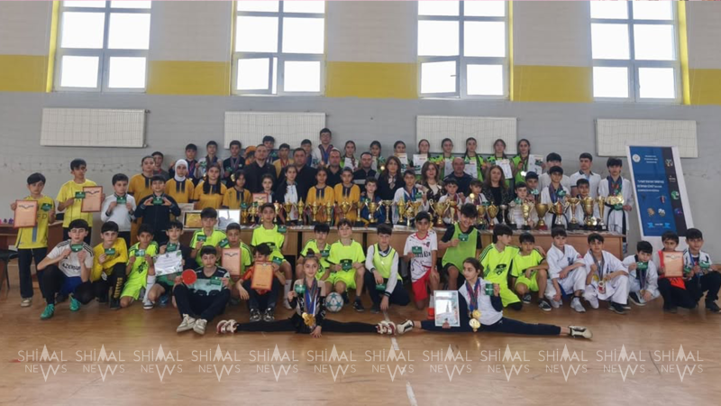 Quba məktəbində idmançı şagirdlər mükafatlandırıldı