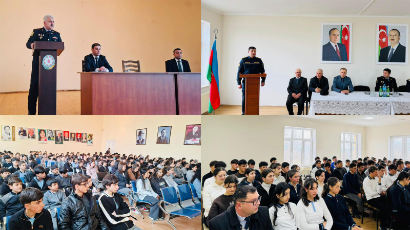 Qusar və Siyəzəndə məktəblilərlə görüşlər keçirildi