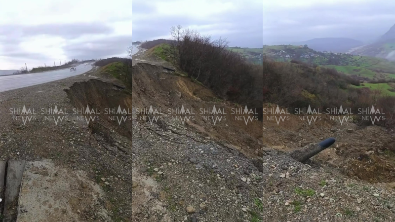 Muğanlı–İsmayıllı yolunda təhlükə - FOTO