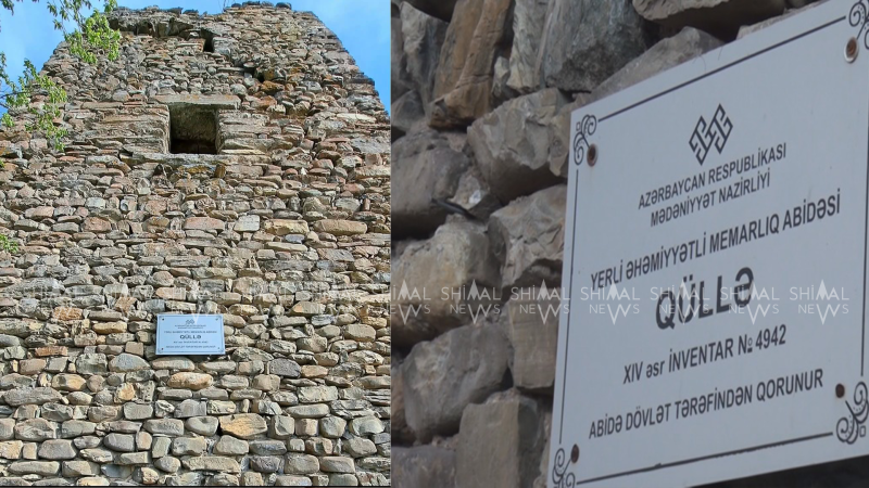 Oğuzda tarixi qüllə dağılıb yox olur