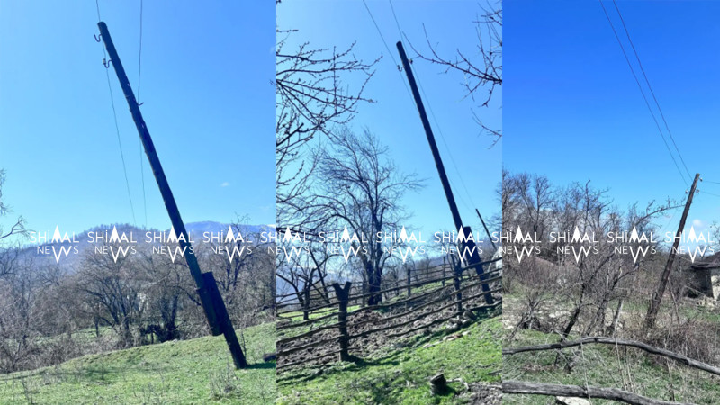 Qubada elektrik dirəkləri işıq yox, təhlükə saçır