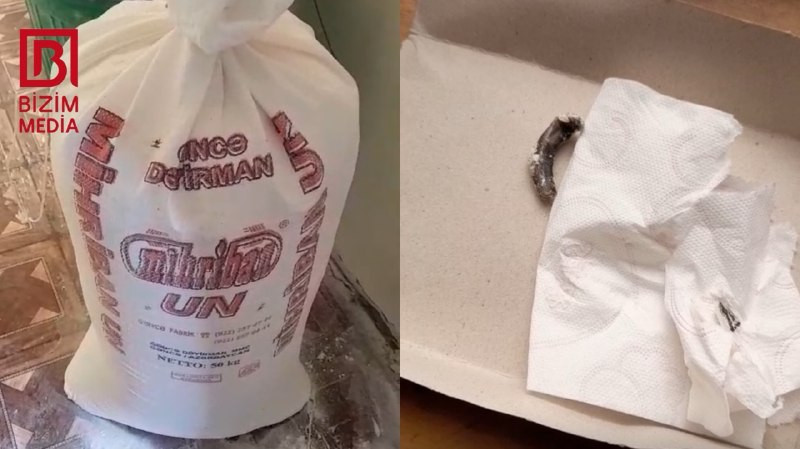 Qaxda un kisəsindən görün nə ÇIXDI