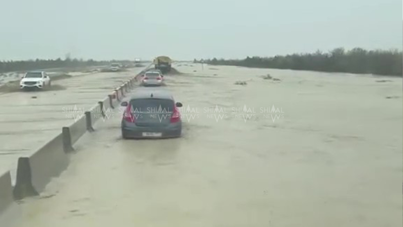 Şimalda fövqəladə hal: Yolları sel basdı, avtomobillər yolda qaldı