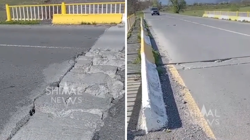 Zaqatalada təhlükəli körpü problemi aradan qaldırıldı