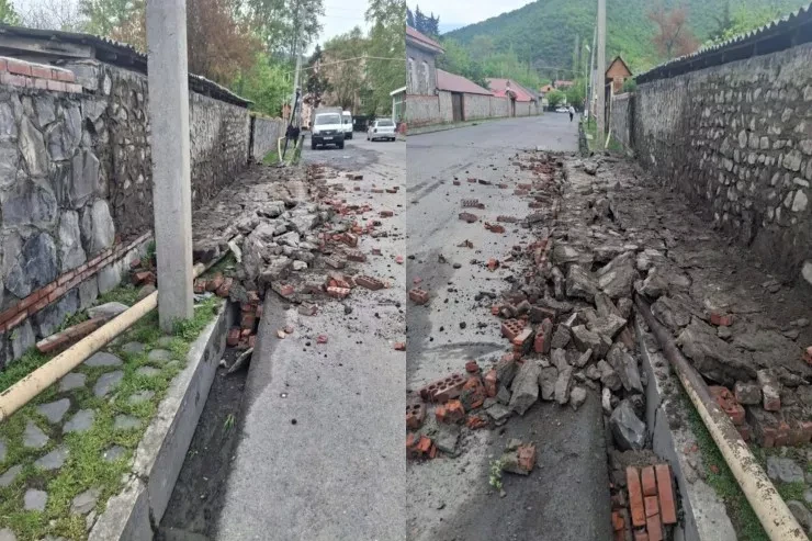 Qaxda divar aşdı, 4 kənd qazsız qaldı