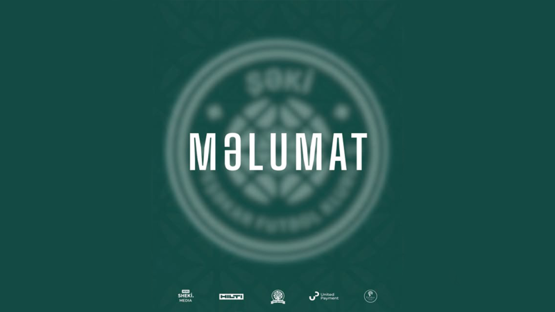 Şəki PFKdan futbolçularla bağlı sərt açıqlama