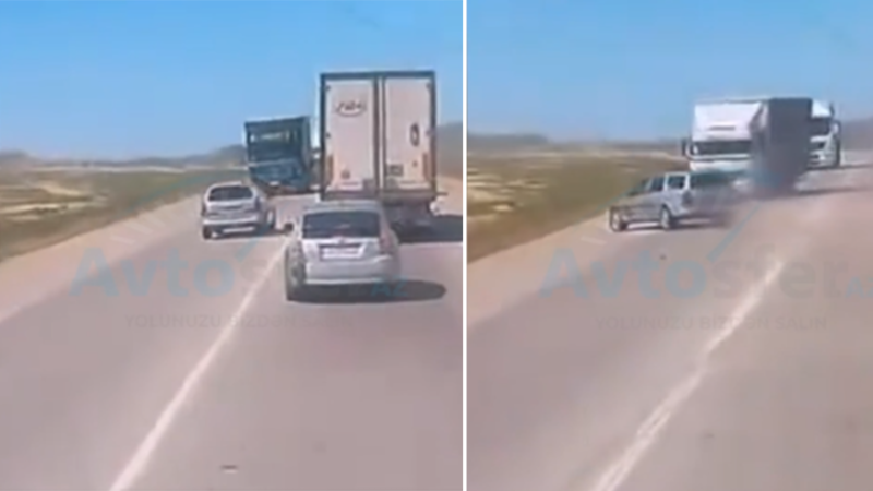 Xaçmaz sakini qəzaya səbəb oldu – Opel dərəyə aşdı