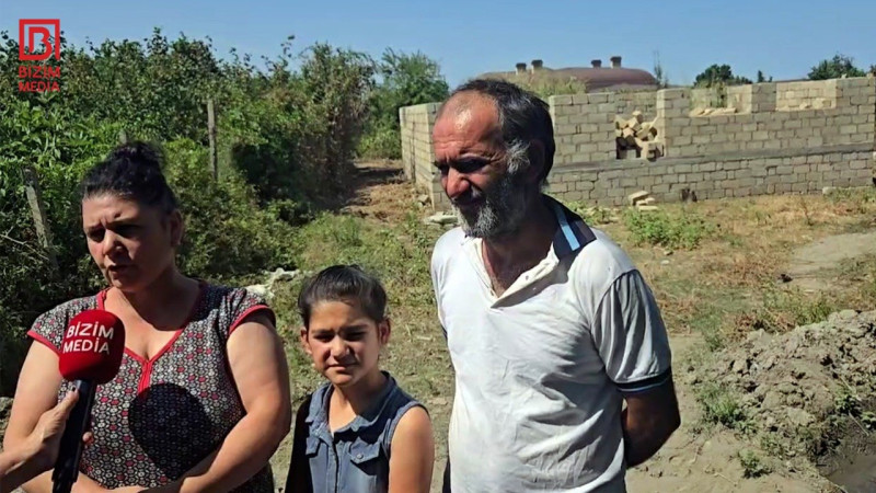 Şabranda ailə 5 ildir qəzalı binada yaşayır - VİDEO