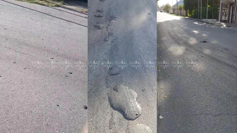 Xaçmazda asfalt qarışığı yola töküldü, hərəkət çətinləşdi