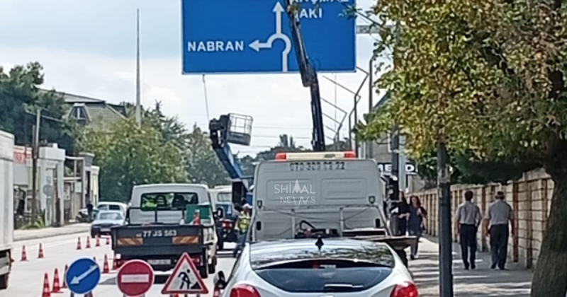 Xudatda yeni istiqamət lövhələri quraşdırılır