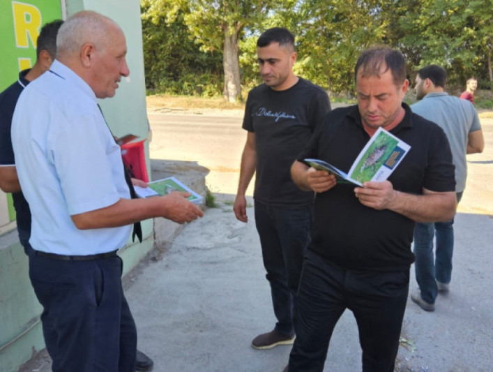 Xaçmazda qəhvəyi mərmər bağacığına qarşı maarifləndirici görüşlər keçirilib