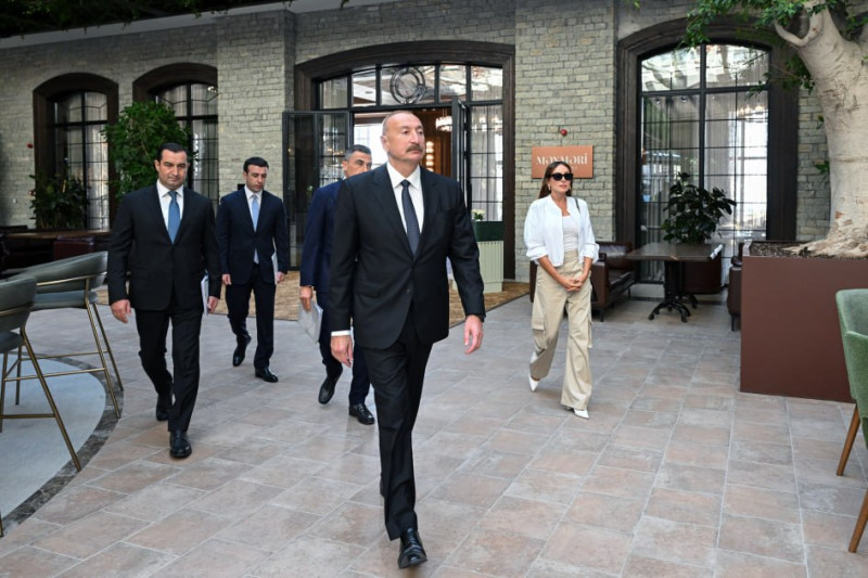 Prezident və birinci xanım Şamaxıya səfər ediblər