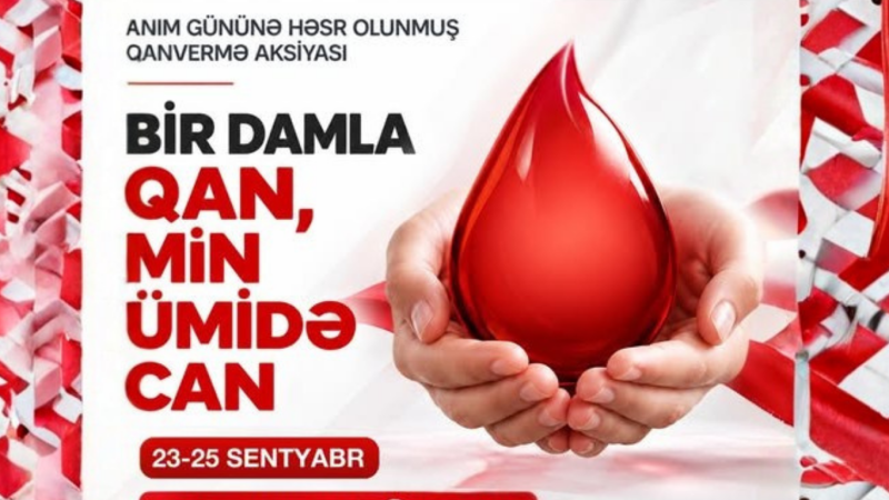 Şimalda Anım Gününə həsr olunan qanvermə aksiyası keçiriləcək