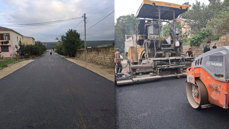 Qusarda bu küçələr asfaltlanıb
