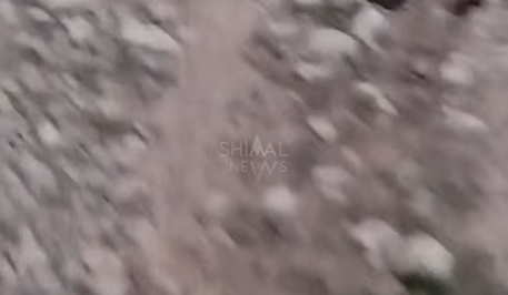 Şabranın kəndinə giriş yolu belədir