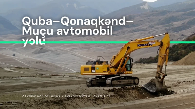 Quba-Qonaqkənd-Muçu yolunda sürüşmənin fəsadları aradan qaldırılır