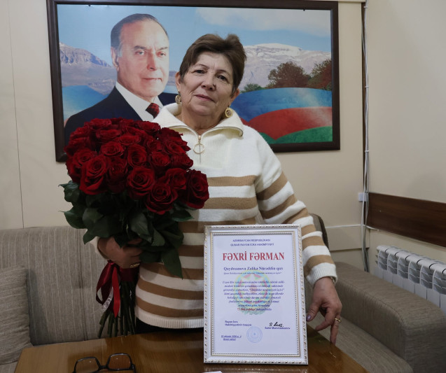 Qusarda Zalikə Qayıbxanovanın 75 illik yubileyi qeyd olunub